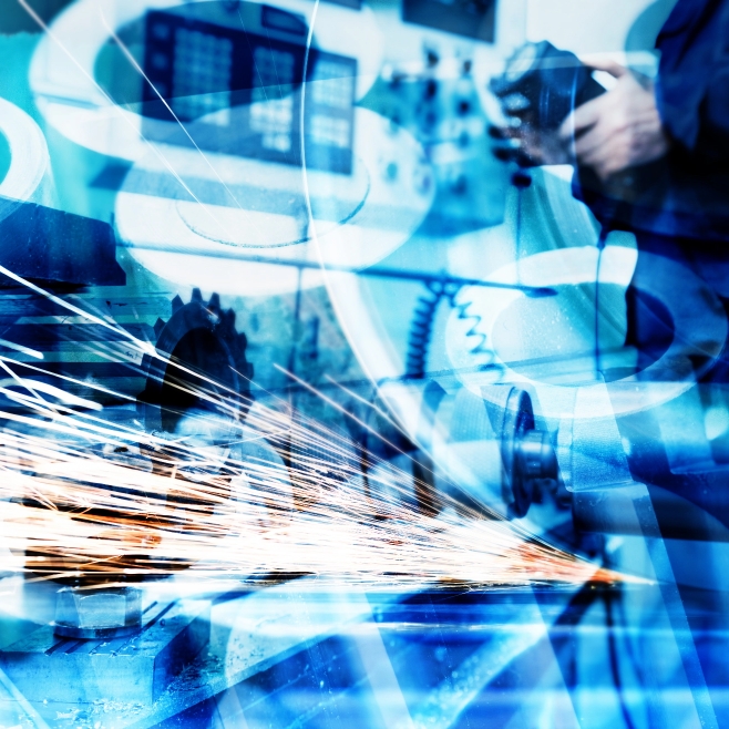 Priemyselný výrobný proces s iskrami a antistatickou technológiou pre väčšiu bezpečnosť